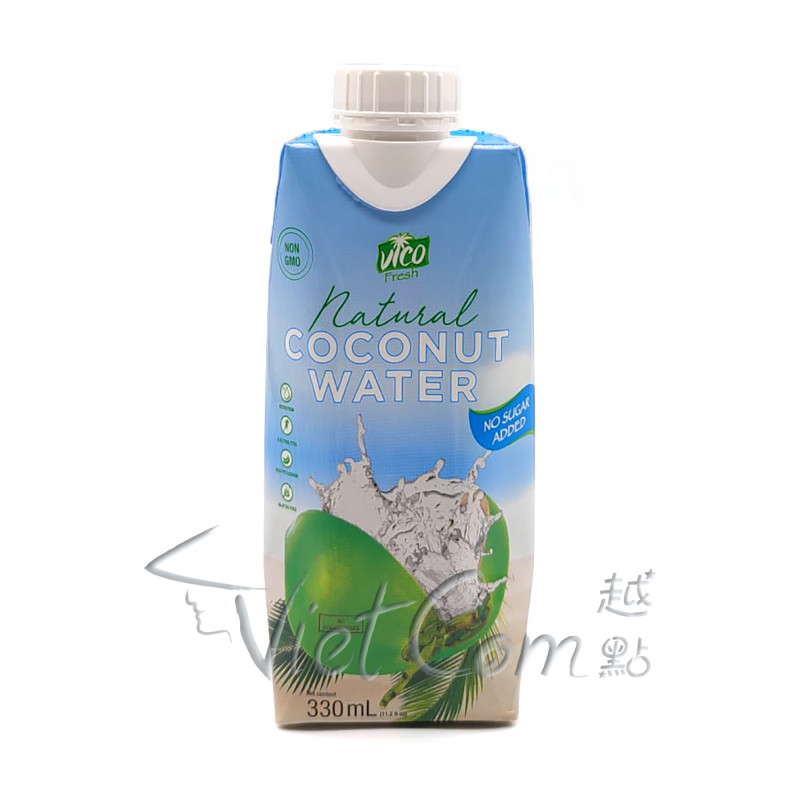 VICO - 100% Natural Coconut Water【Full Case 330ml x 24】
