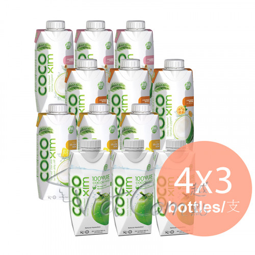 CocoXim - Juice Flavor + Pure Coconut water【Mixed Case 3 pcs each】