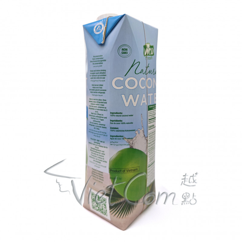 VICO - 100% Natural Coconut Water【Full Case 1L x 12】