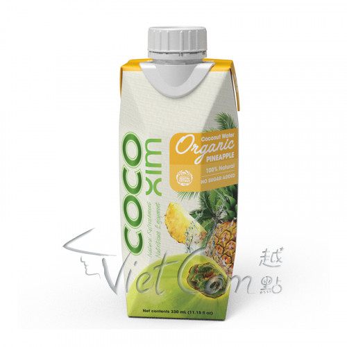 CocoXim - Organic Coconut Water With Pineapple Juice【Full Case 330ml x 12】