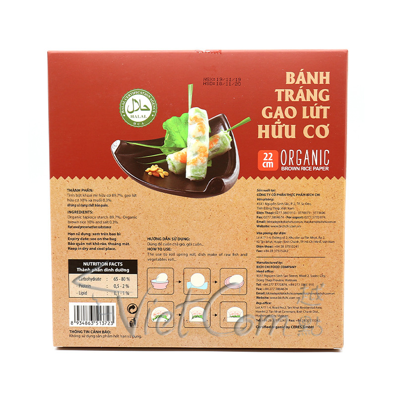 BICH-CHI - Organic Brown Rice Paper