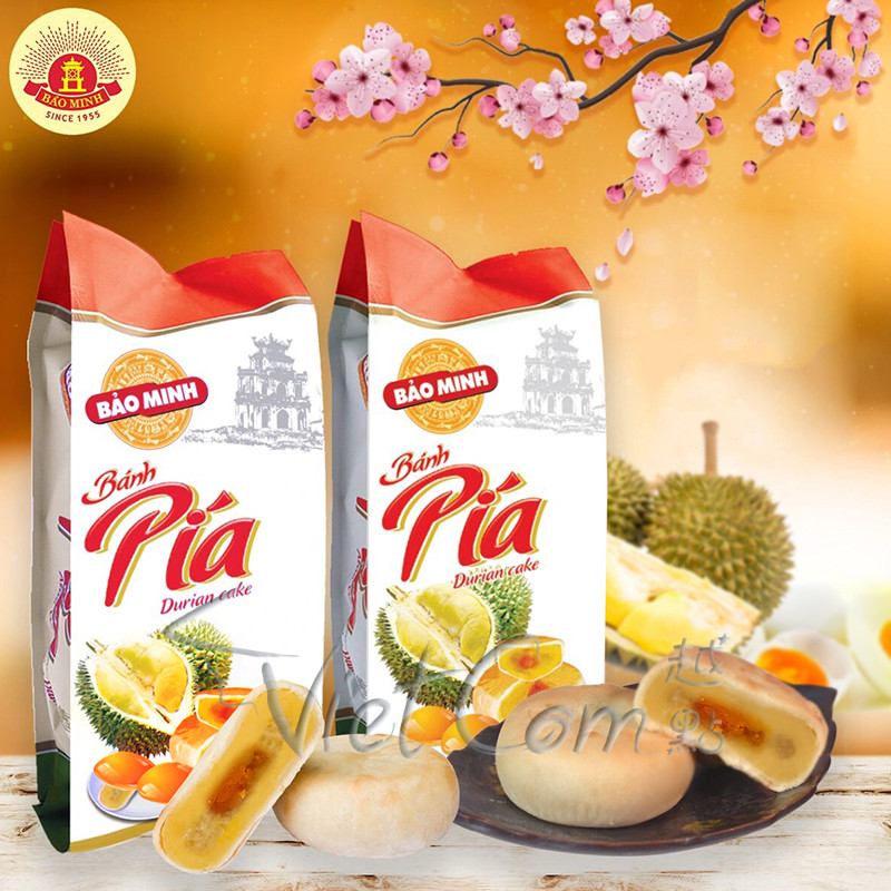 Banh Pia - Durian Cake with Egg York