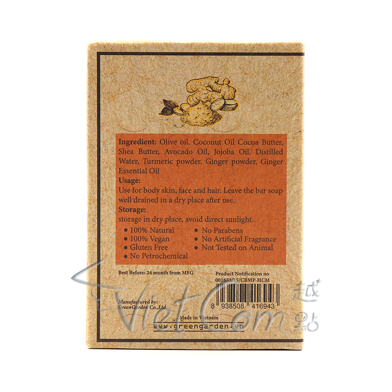Green Garden - Turmeric & Ginger Luxurious Natural soap