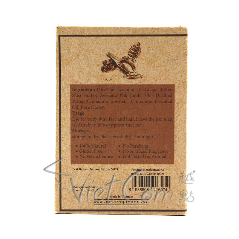 Green Garden - Cinnamon & Honey Luxurious Natural soap