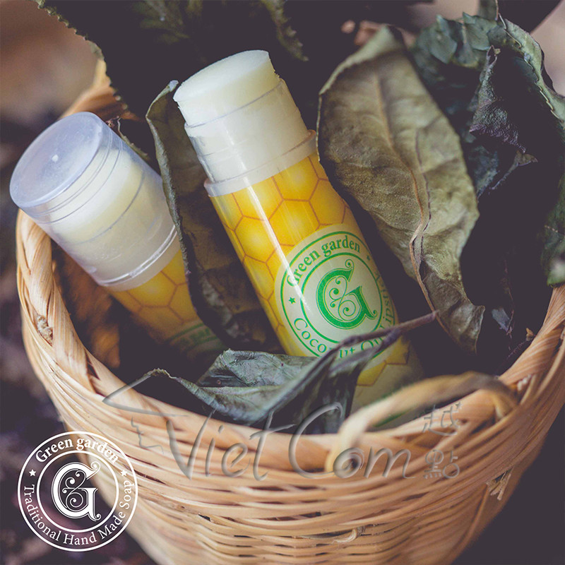 Green Garden - Coconut Oil & Beeswax Lip Balm